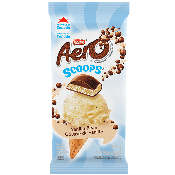 AERO SCOOPS Vanilla Bean Chocolate 105g | Nestlé CA