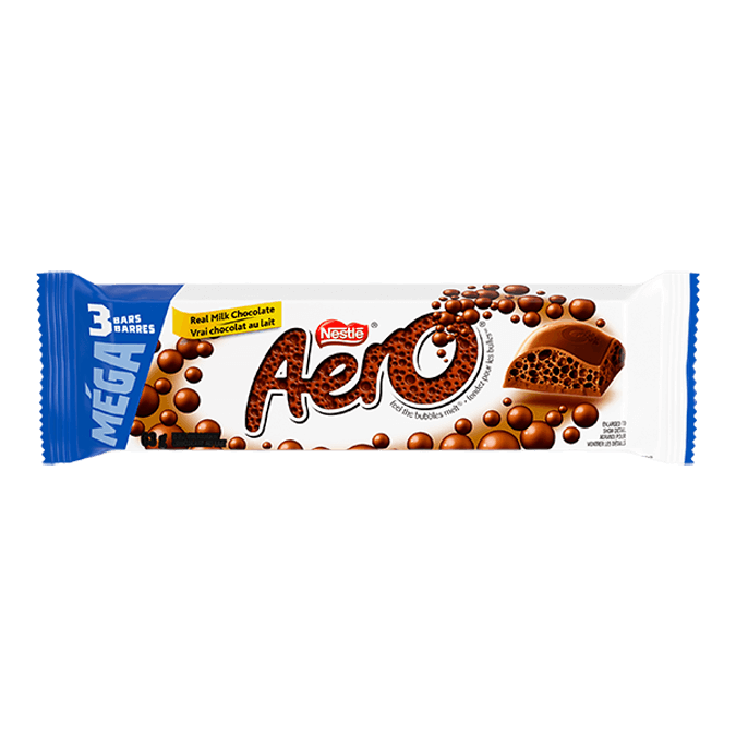 AERO Chocolat au lait - Format partage - 3 morceaux