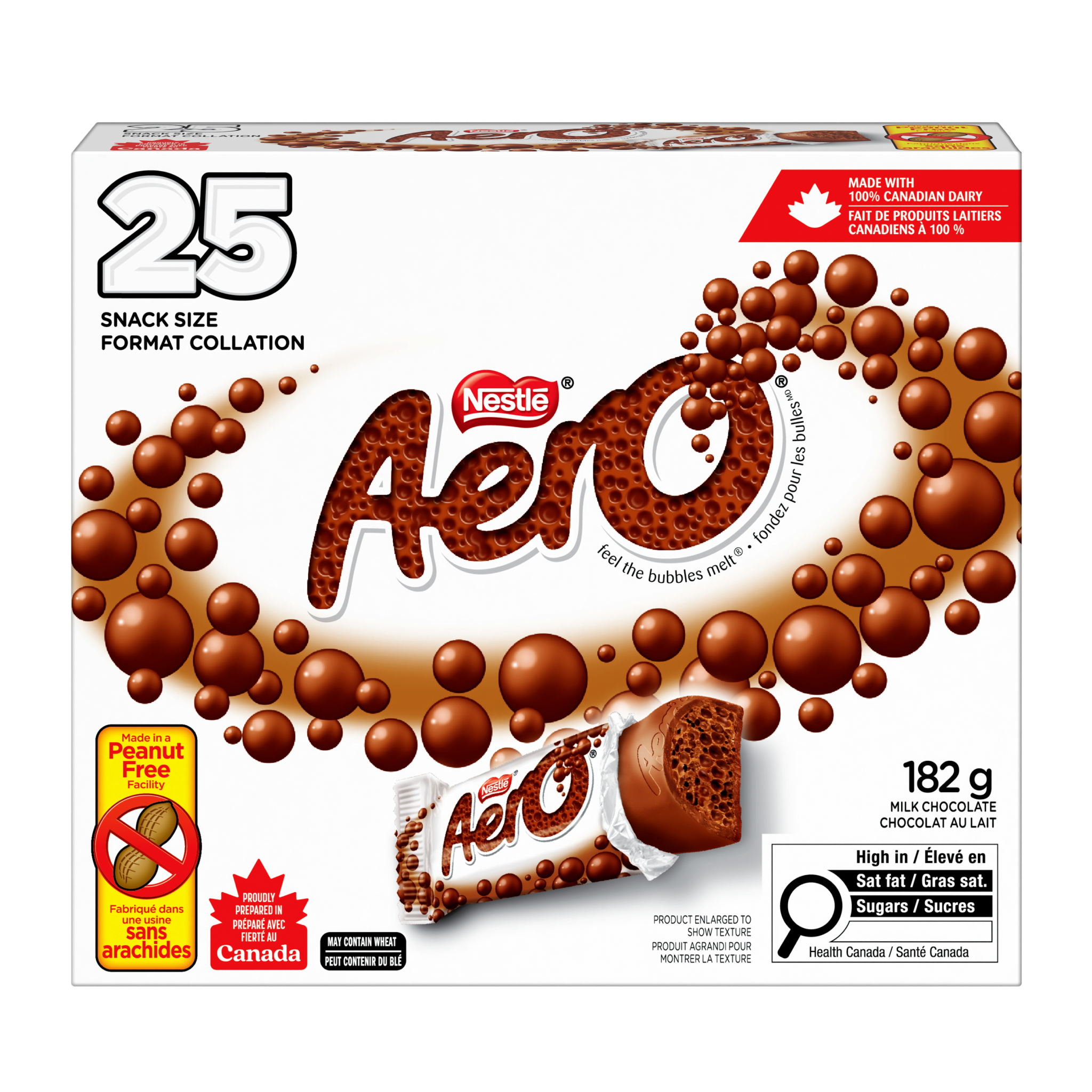 AERO Mini-barres chocolat au lait