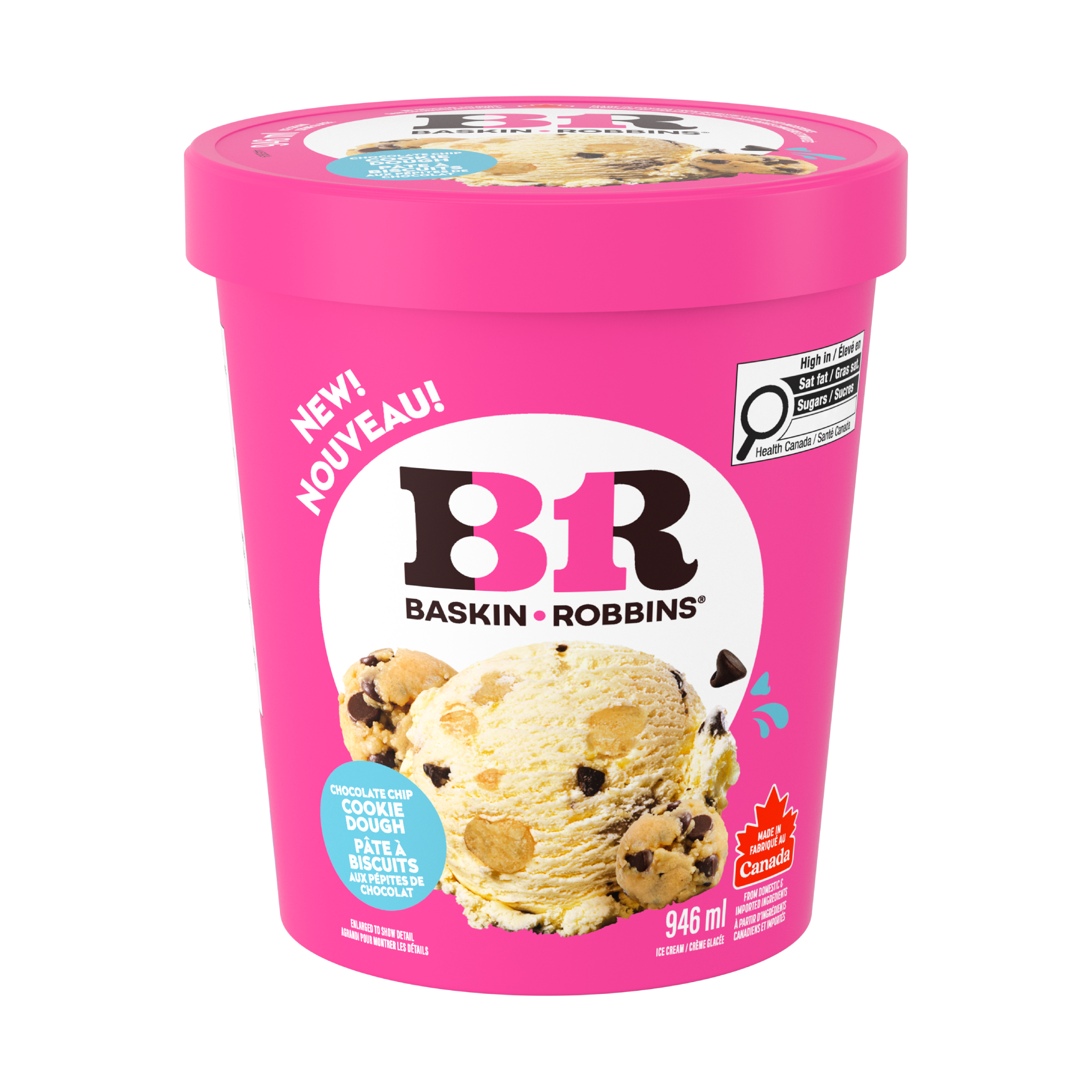 BASKINS-ROBBIN Pâte à biscuits, pépites de chocolat