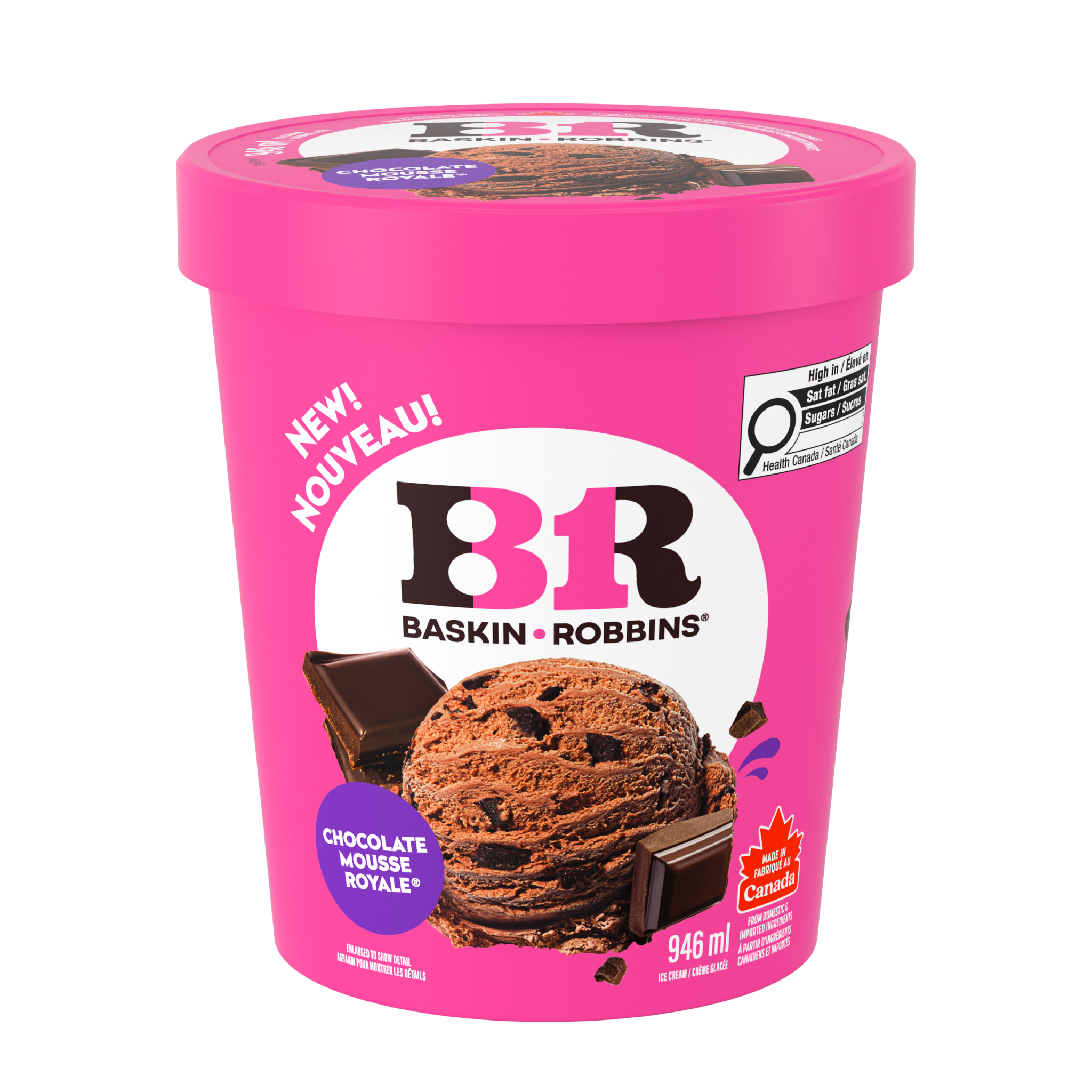 BASKIN ROBBINS Crème glacée Chocolate Mousse Royale