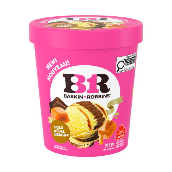 BASKIN-ROBBINS Gold Medal Ribbon Crème glacée 