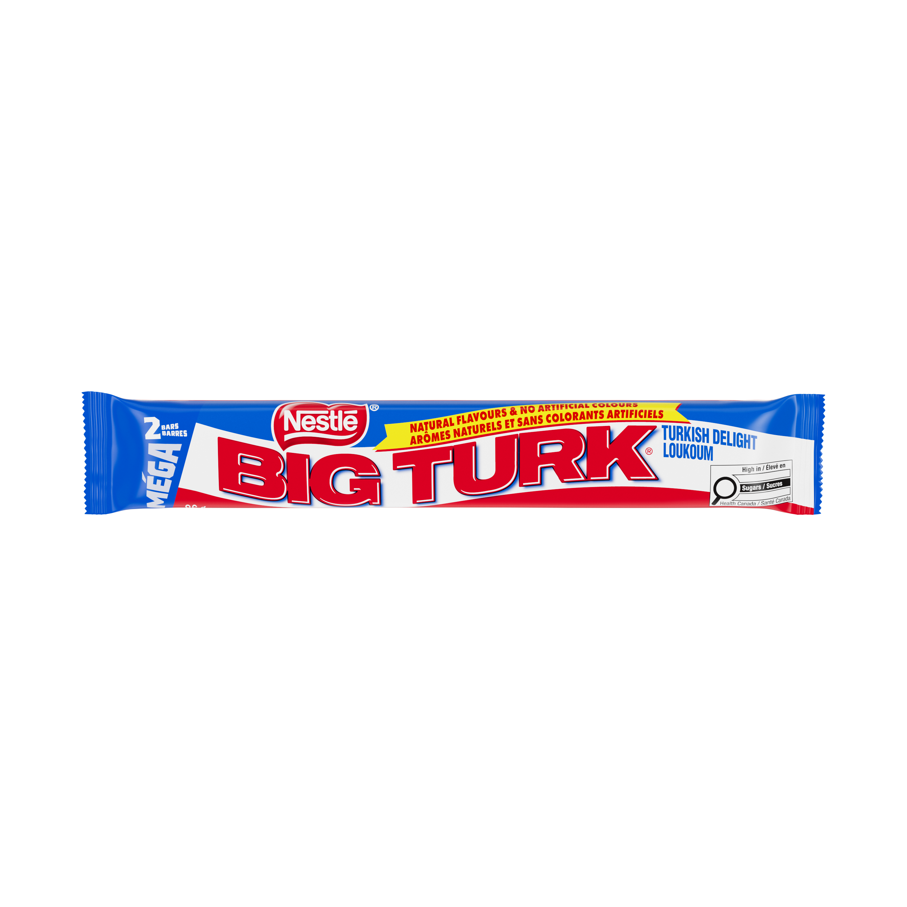 Barre de chocolat au loukoum NESTLÉ BIG TURK 2 morceaux, 86 g