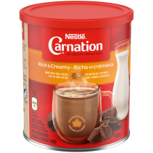 Chocolat chaud NESTLÉ CARNATION Riche et crémeux, contenant