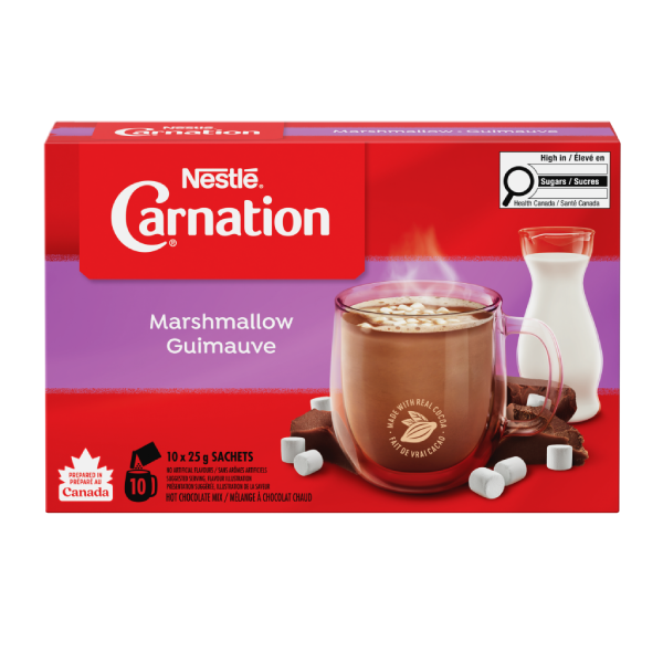 Chocolat chaud CARNATION à la guimauve