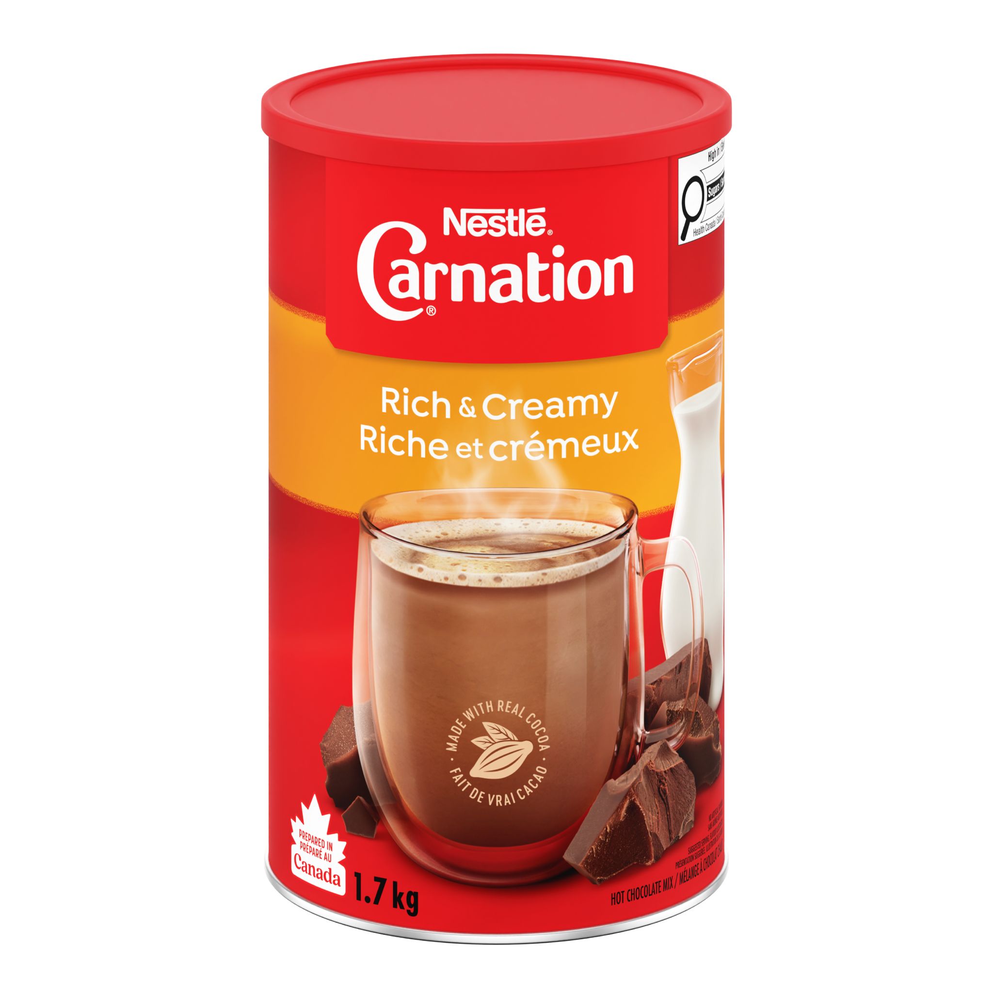 CARNATION Chocolat chaud  Riche et crémeux 1.7kg