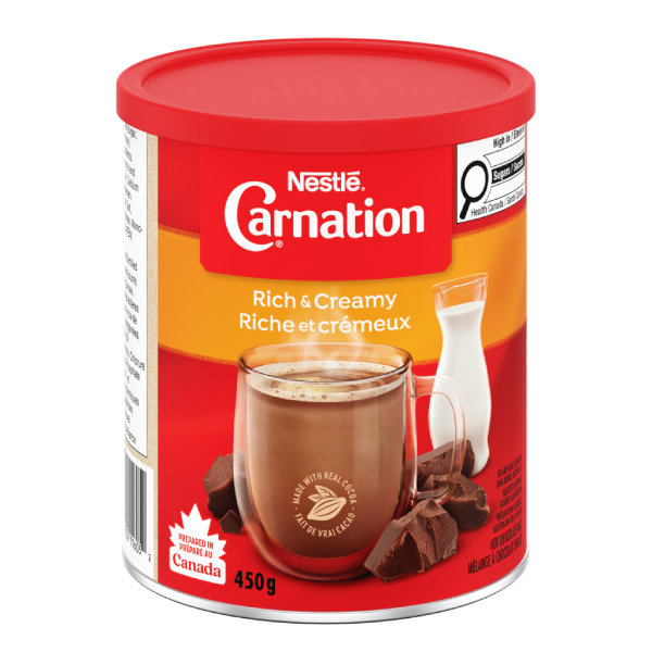 Chocolat chaud NESTLÉ CARNATION Riche et crémeux, contenant