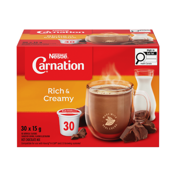 CARNATION chocolat chaud Riche et crémeux