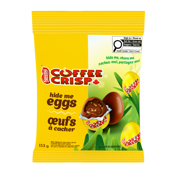 COFFEE CRISP les oeufs en chocolat à cacher de Pâques