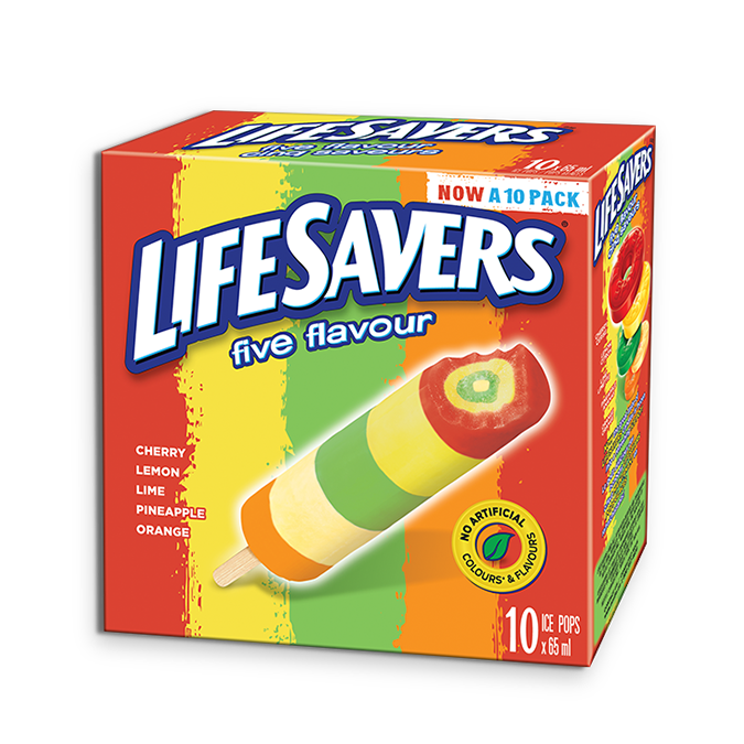 Pops glacés LIFESAVERS Cinq saveurs