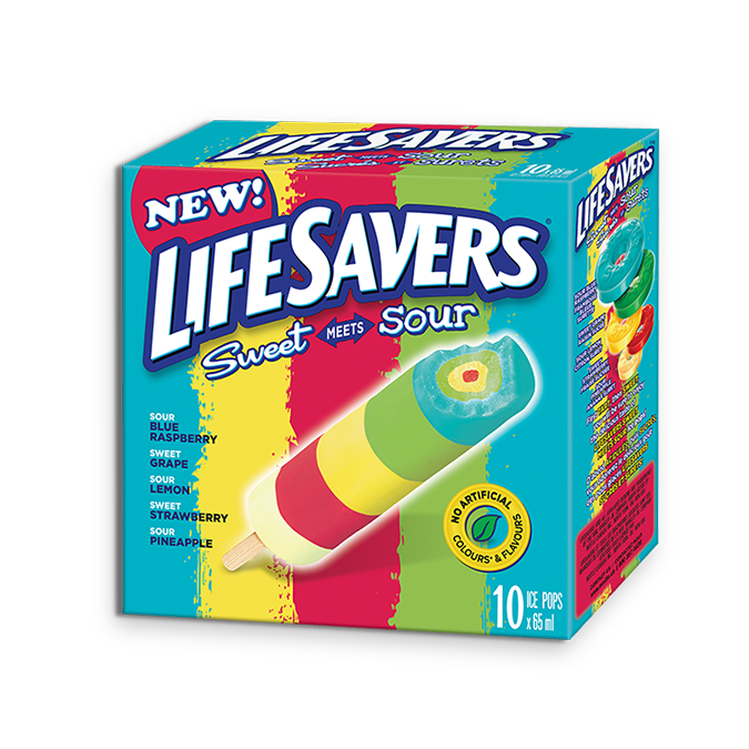 Pops glacés LIFESAVERS Sucrés et surets