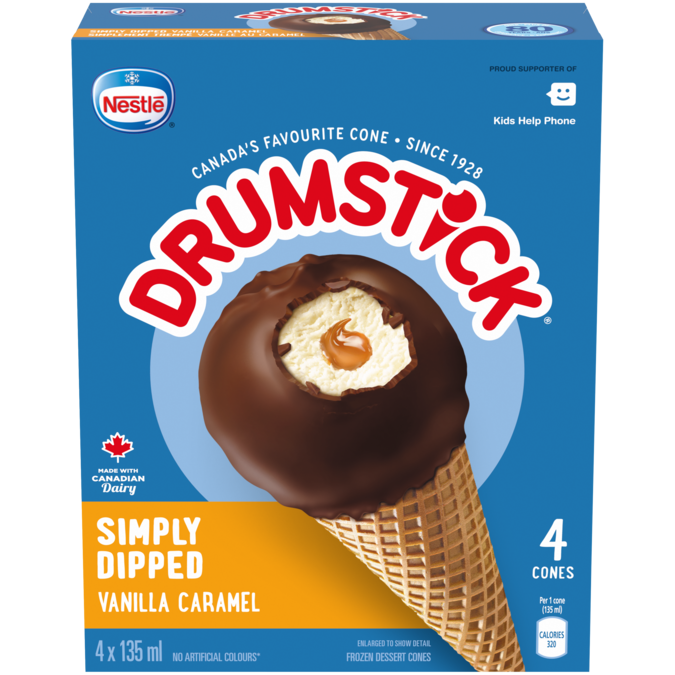 DRUMSTICK Simplement trempé Vanille caramel