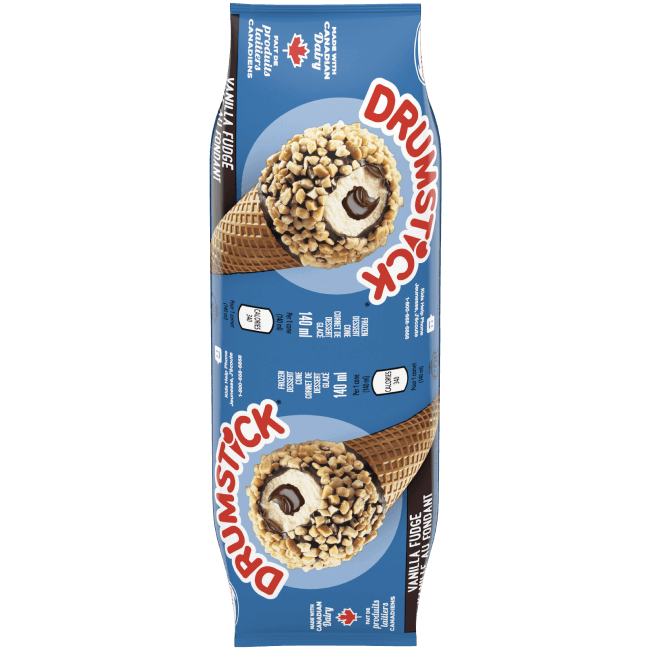 DRUMSTICK sundae en cornet Vanille au fondant