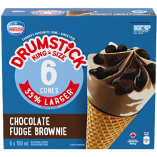 Drumstick Cornets Brownies au Fondant au Chocolat géants