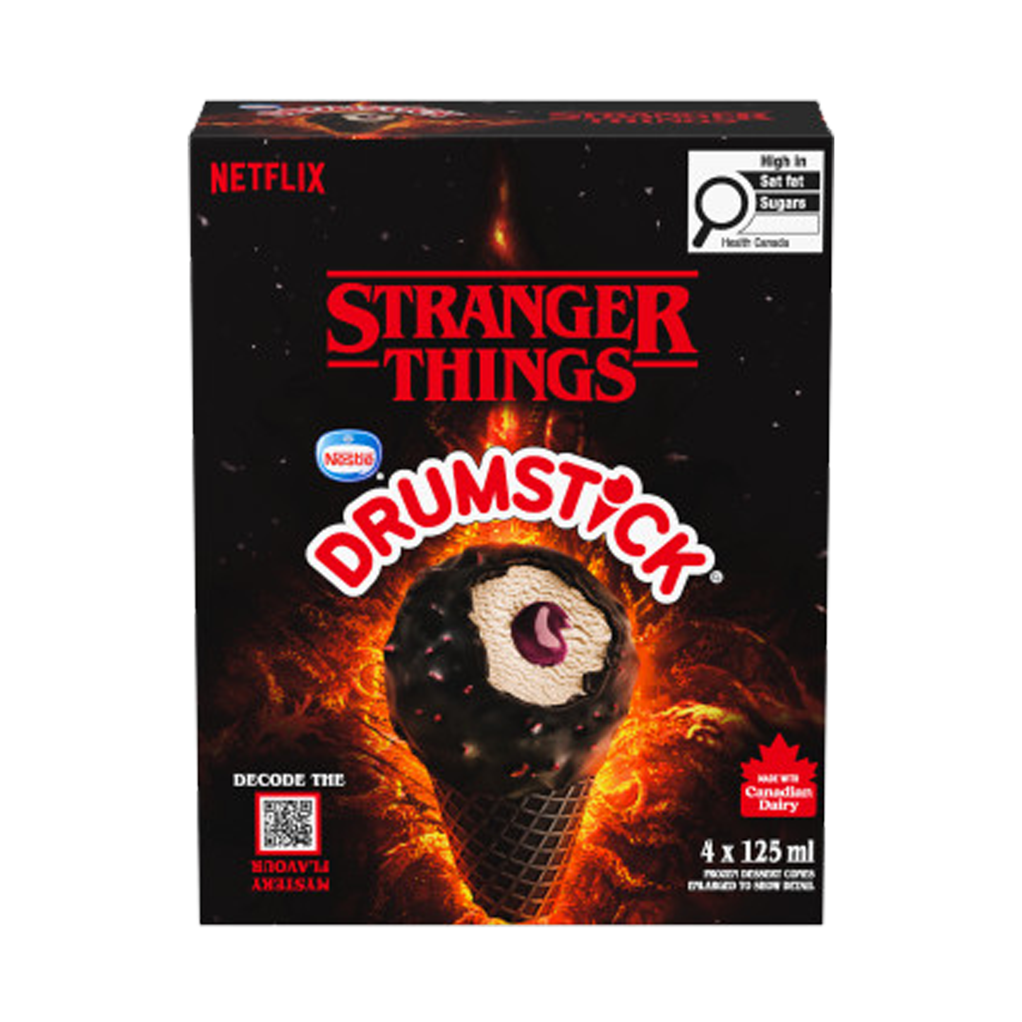 DRUMSTICK Cornets de dessert glacé Stranger Things