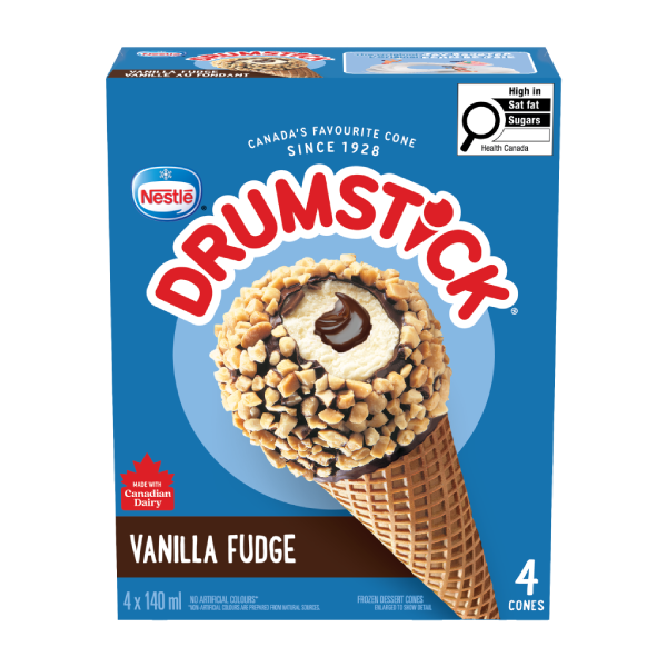 DRUMSTICK Cornets Vanille au fondant