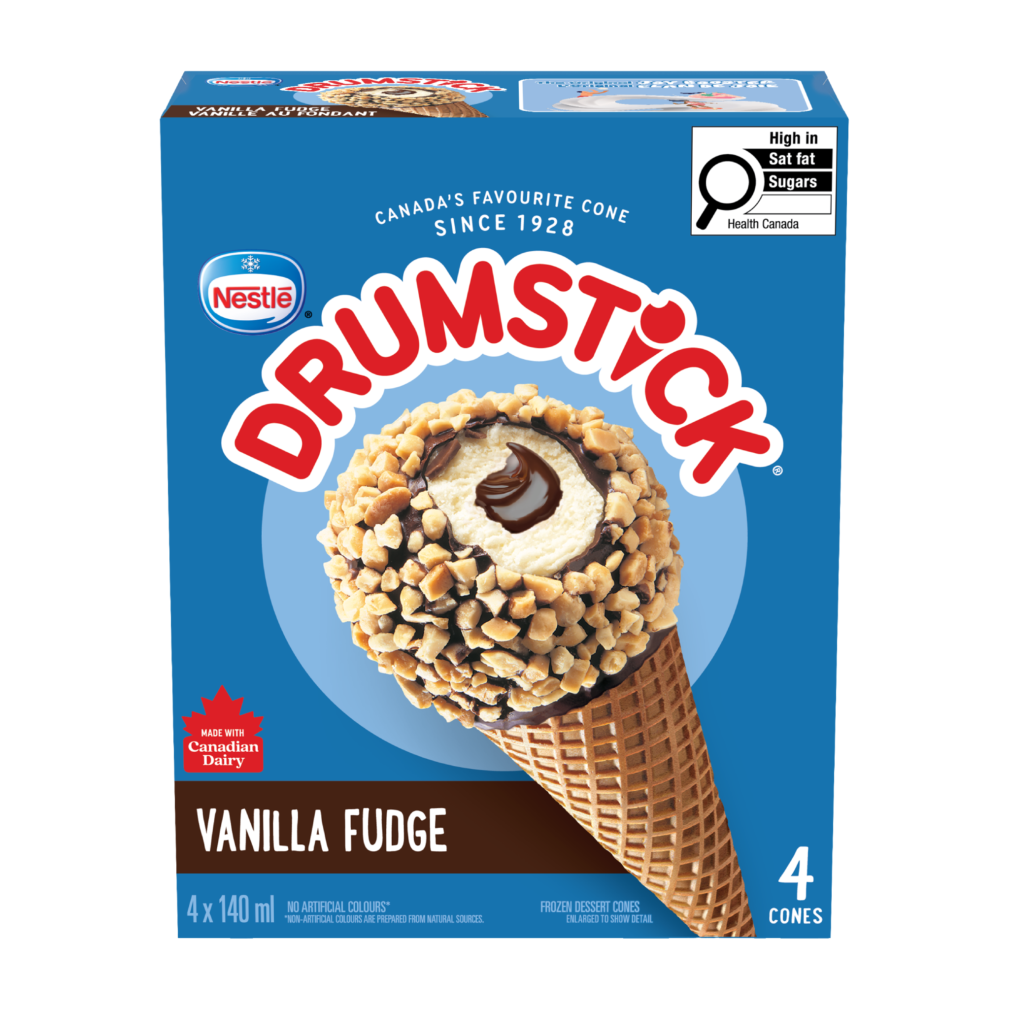 DRUMSTICK Cornets Vanille au fondant