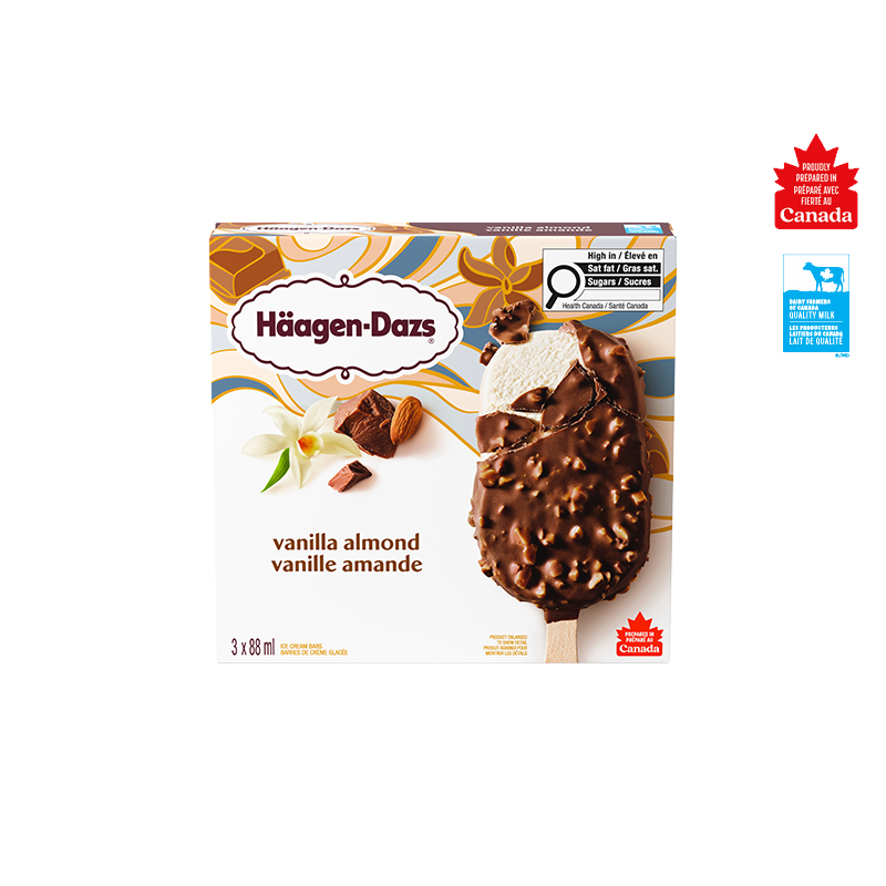 Barres de crème glacée Vanille amande