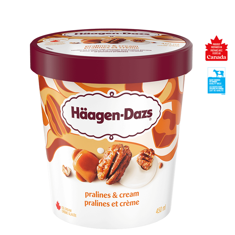 Crème glacée Pralines et crème