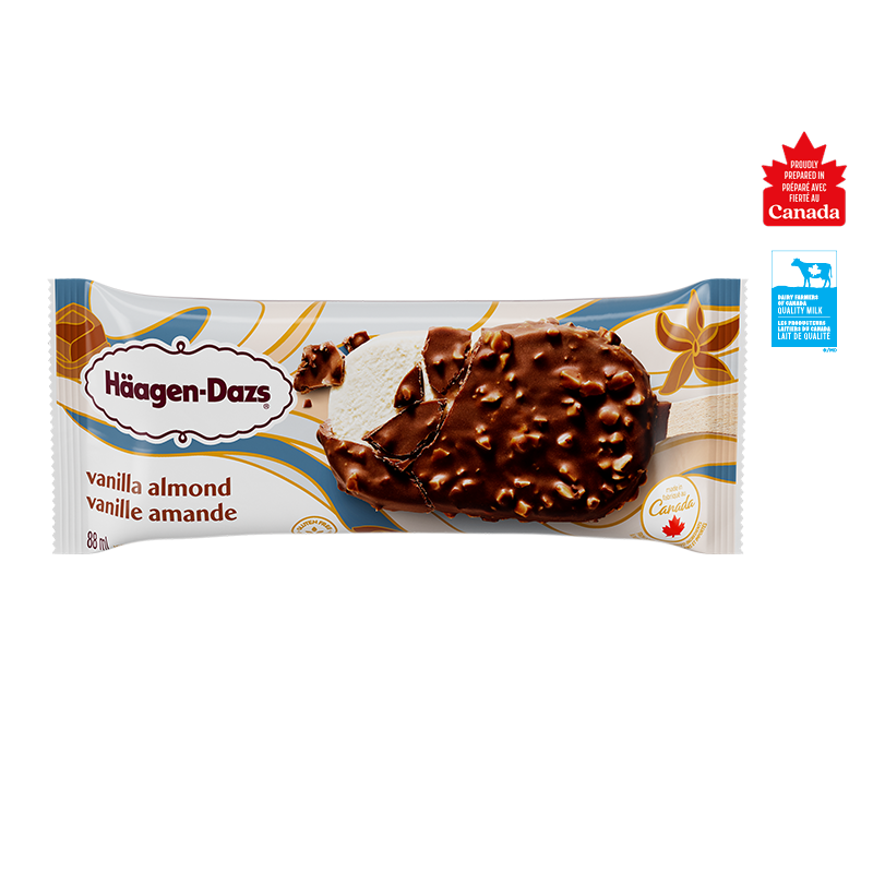 Barres de crème glacée HÄAGEN-DAZS Vanille amande