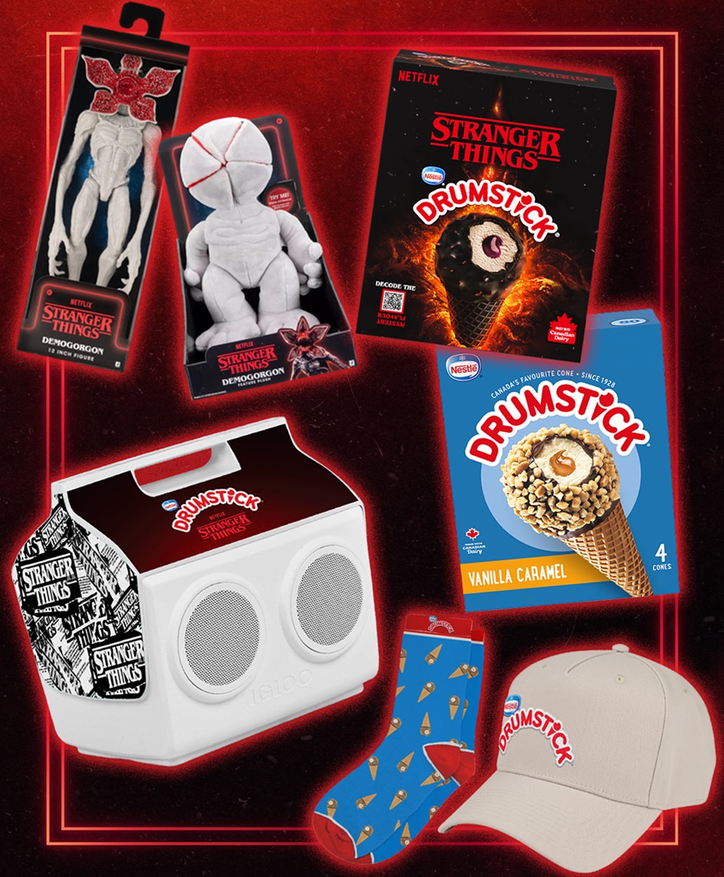 Découvrez la saveur mystère : Concours de saveur mystère DRUMSTICKᴹᴰ x Stranger Thingsᴹᶜ