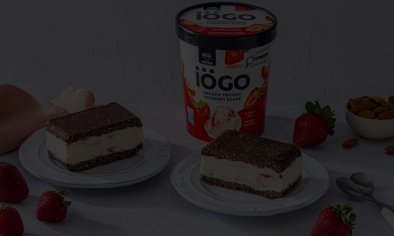 Sandwichs au brownie et au yogourt glacé sans cuisson