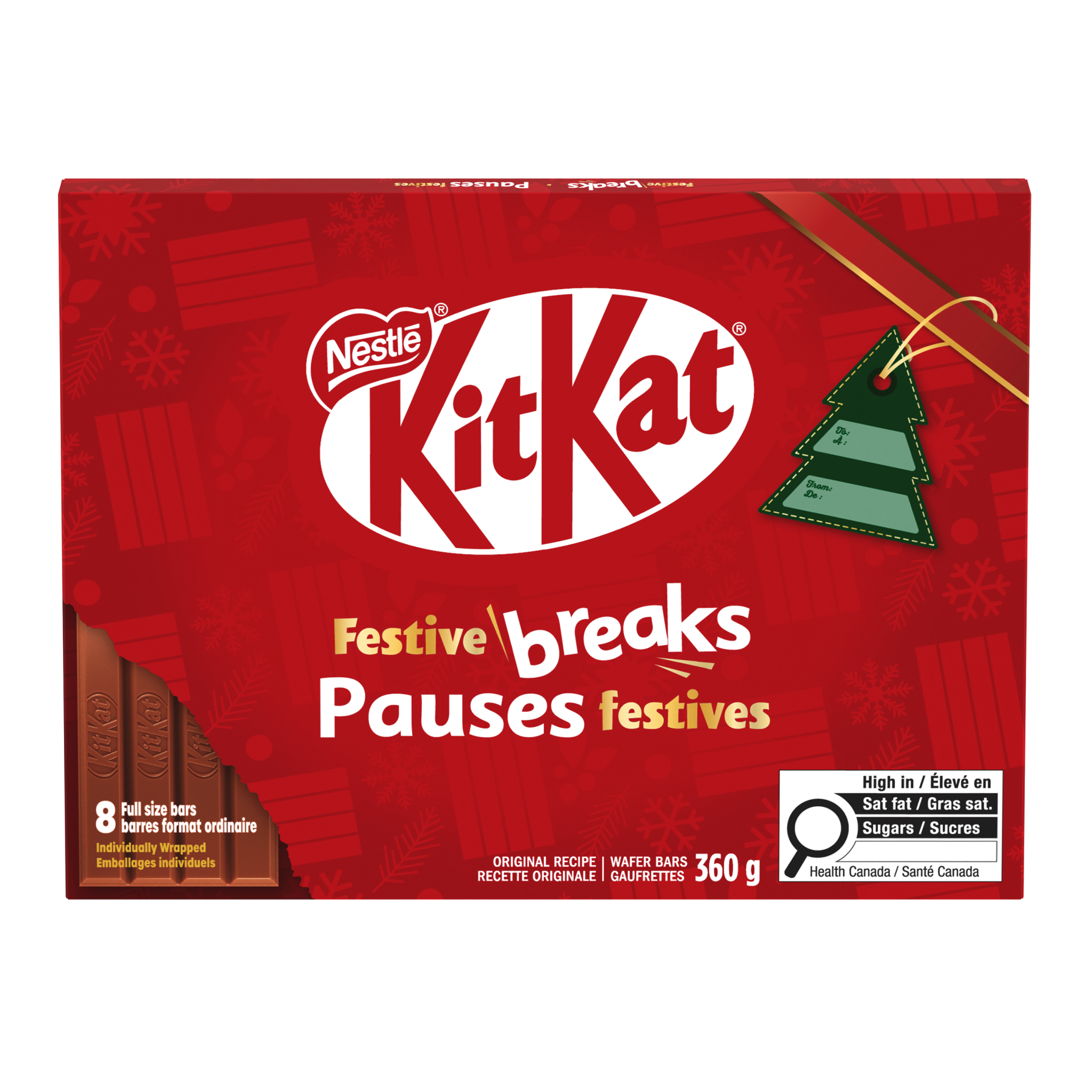 KITKAT Gaufrettes croustillantes et chocolat au lait 360 g