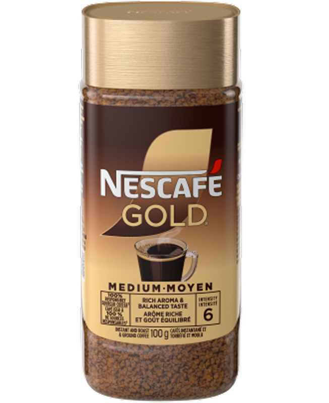  Café instantané torréfié et moulu NESCAFÉ GOLD