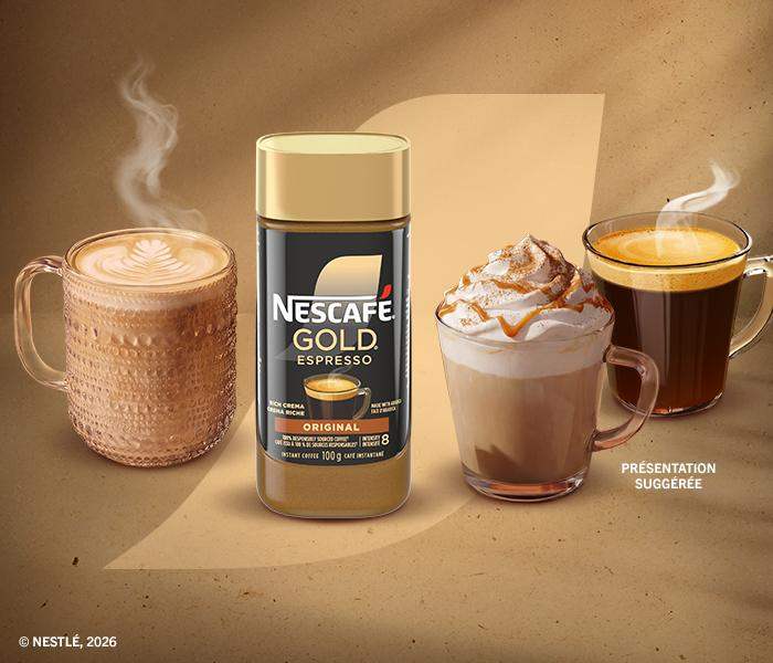 NESCAFÉ GOLD. UN BON CAFÉ COMME VOUS L’AIMEZ.