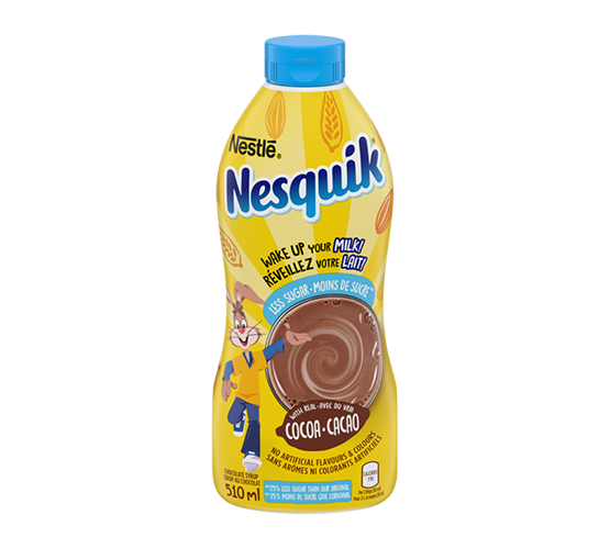 NESQUIK Moins de sucre Sirop au chocolat