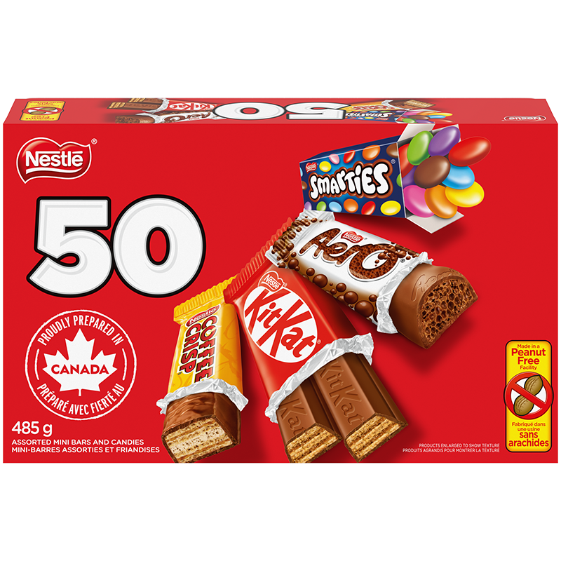 Mini-barres assorties NESTLÉ, emballage de 50