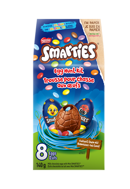 Trousse de chasse aux œufs de Pâques en chocolat SMARTIES