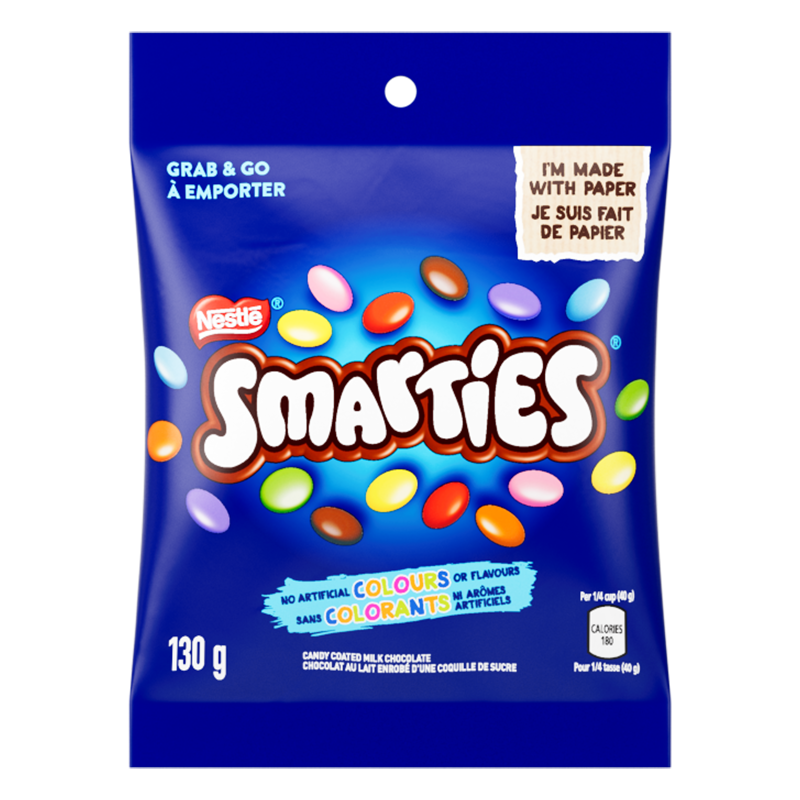 SMARTIES chocolat au lait et coquille sucrée
