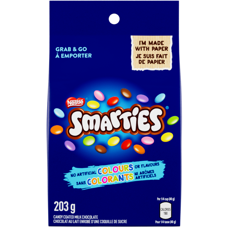 SMARTIES chocolat au lait enrobé d'une coquille de sucre