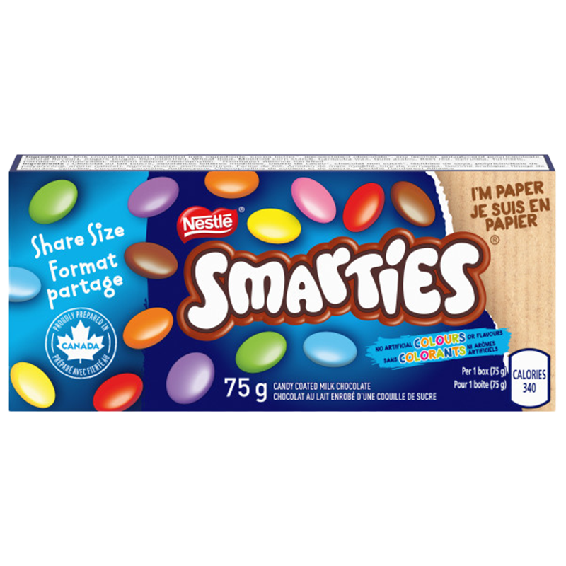 SMARTIES Mini chocolat au lait et coquille de sucre