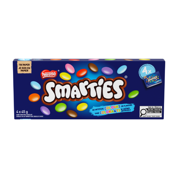 SMARTIES Friandises emballages multiples de 4 x 45 g