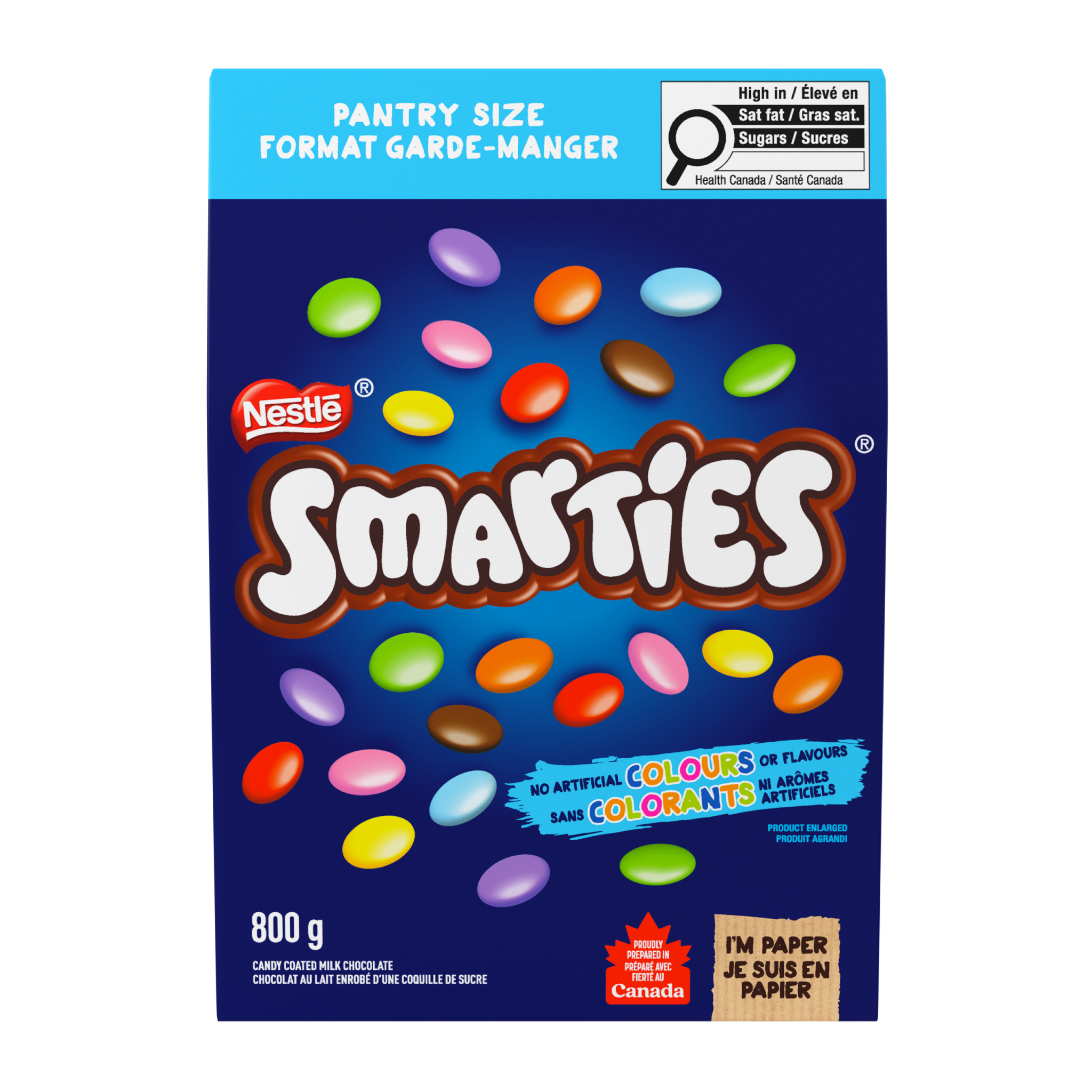 SMARTIES Chocolat au lait coquille de sucre colorée 800 g