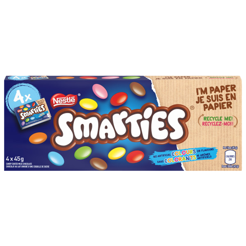  Friandises NESTLÉ SMARTIES, emballages multiples