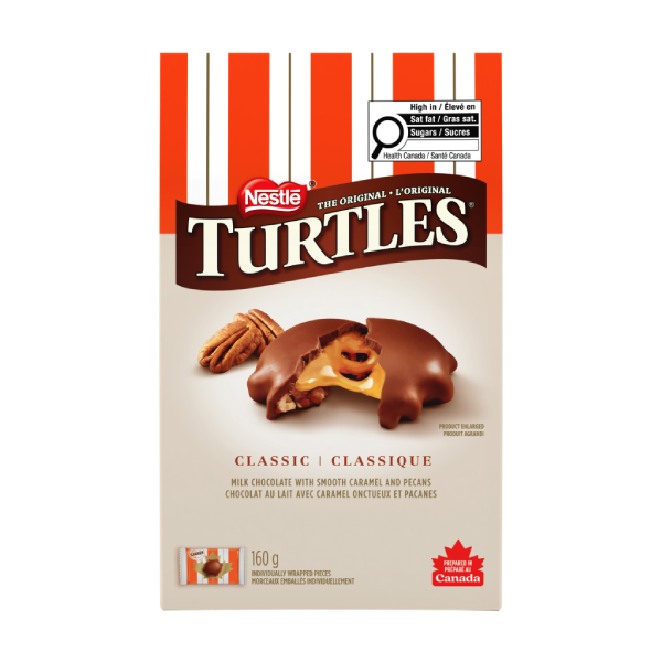 TURTLES Recette classique sac à partager