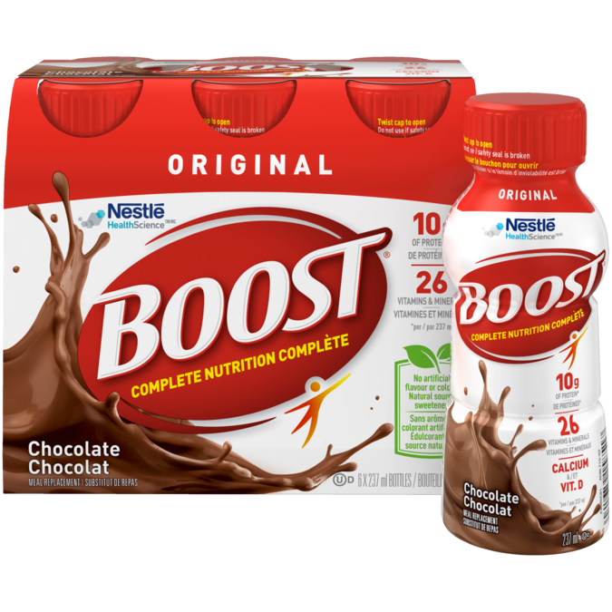 Title text placeholder BOOST Original - Chocolat, 6 x 237 ml