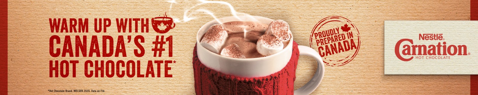 Chocolat chaud NESTLÉ CARNATION Guimauves, contenant