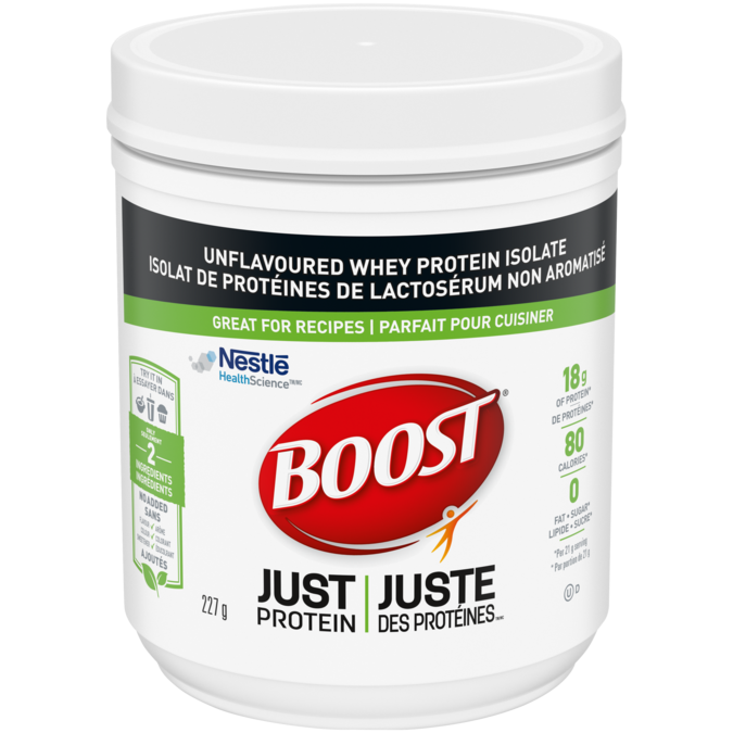 BOOST JUST PROTEIN Unflavoured Instant Whey Protein Isolate Powder 227 g