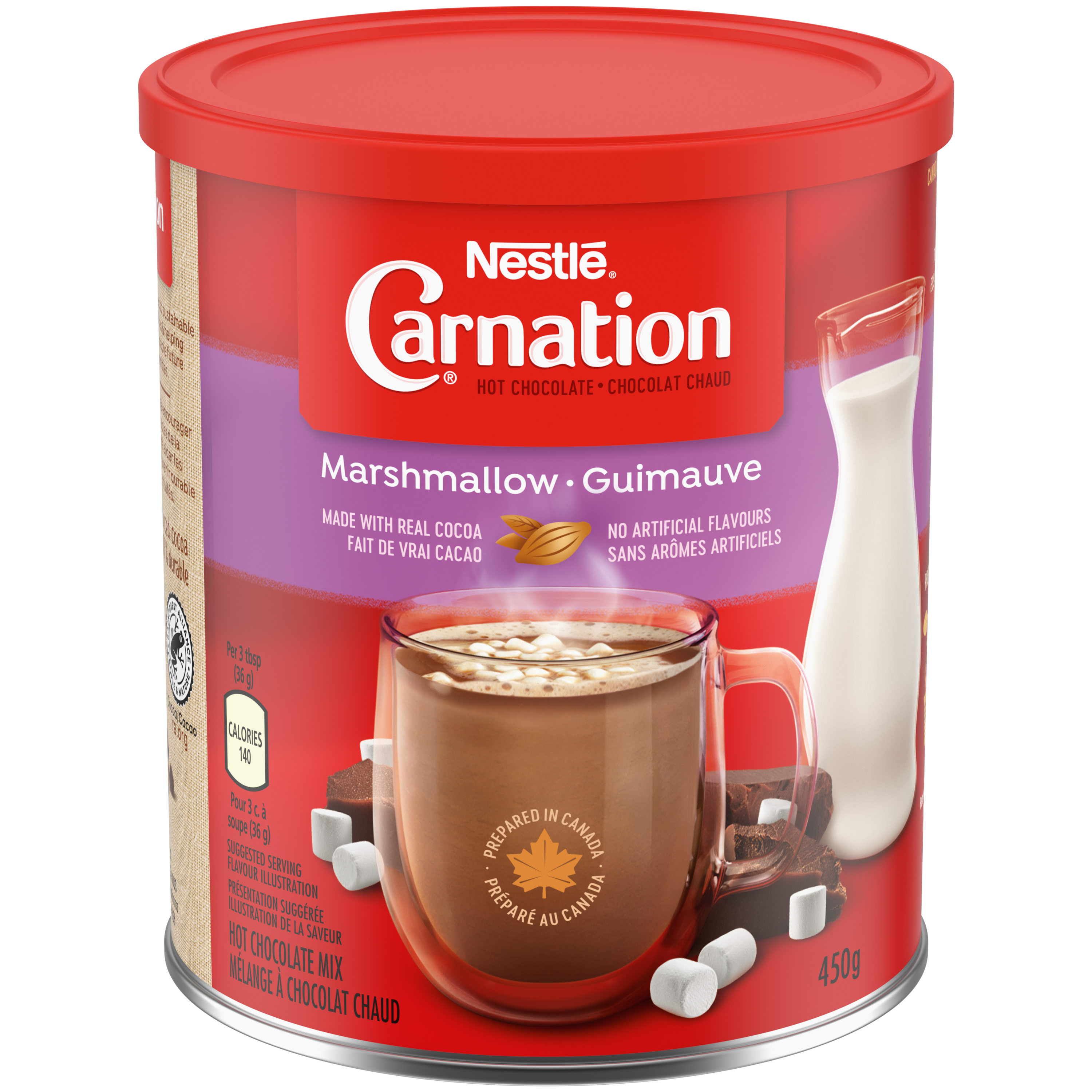 Chocolat chaud NESTLÉ CARNATION Guimauves, contenant
