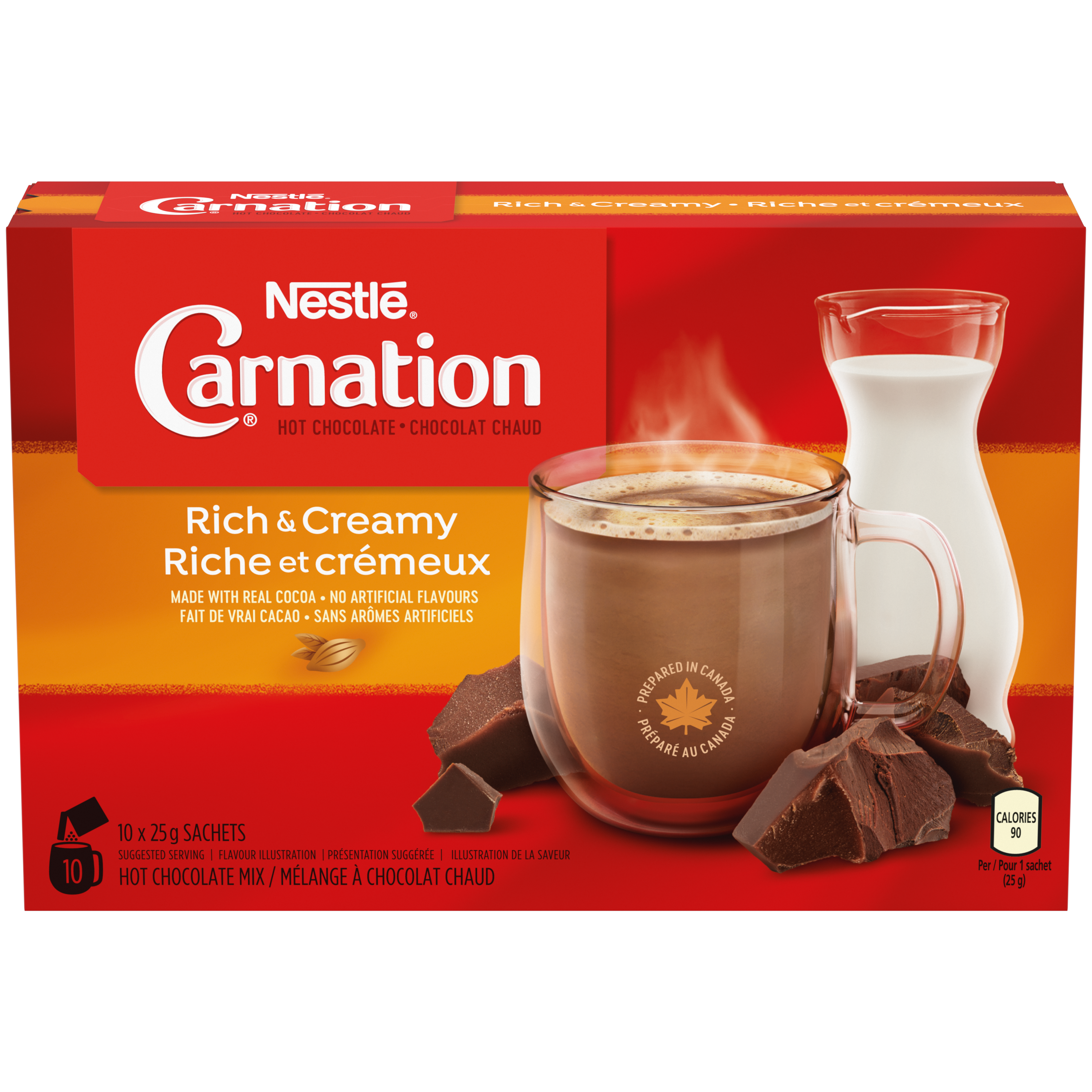 Carnation Chocolat Chaud Riche Et Crémeux Carnation - 25 g