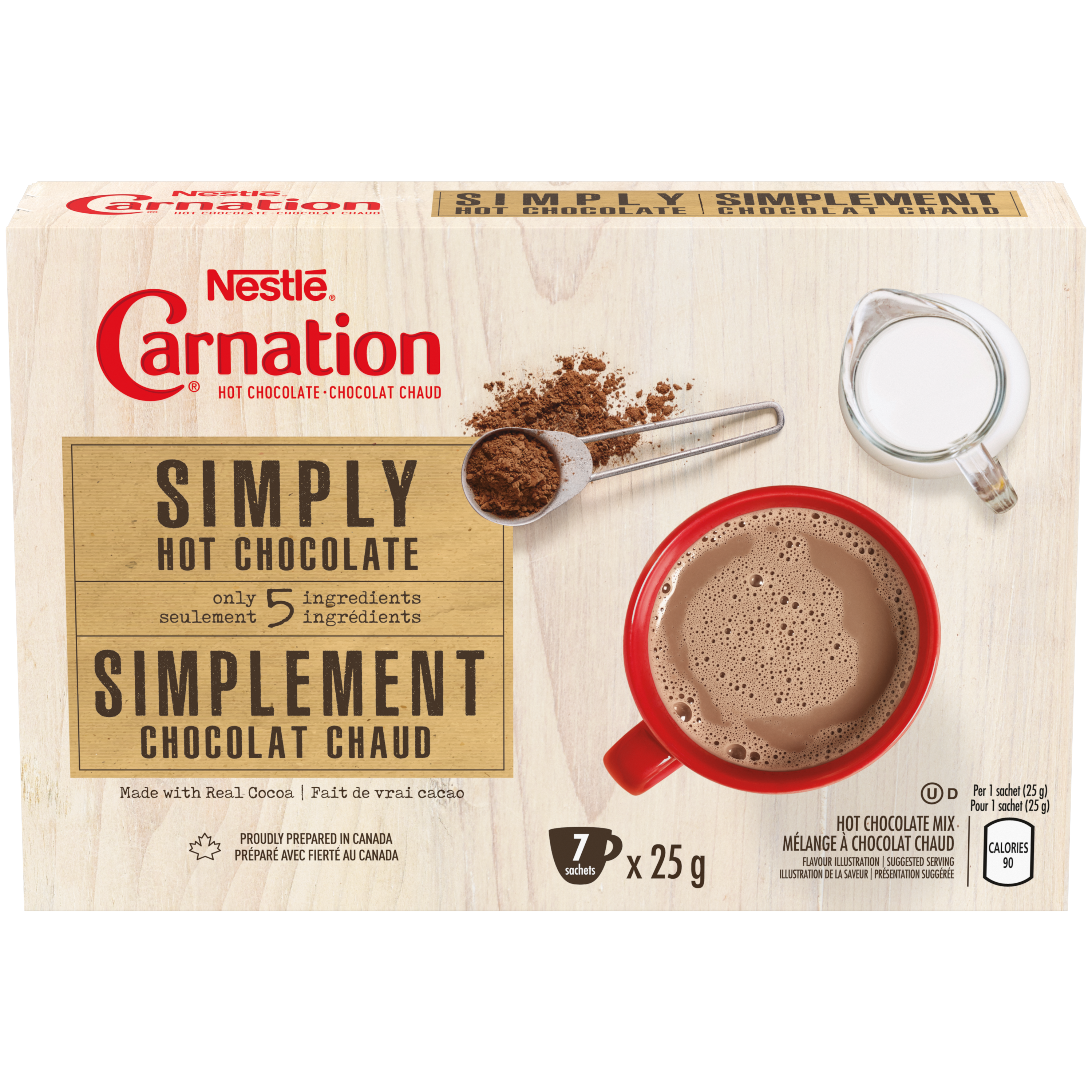  CARNATION Simply Hot Chocolate Carton 7 x 25 g