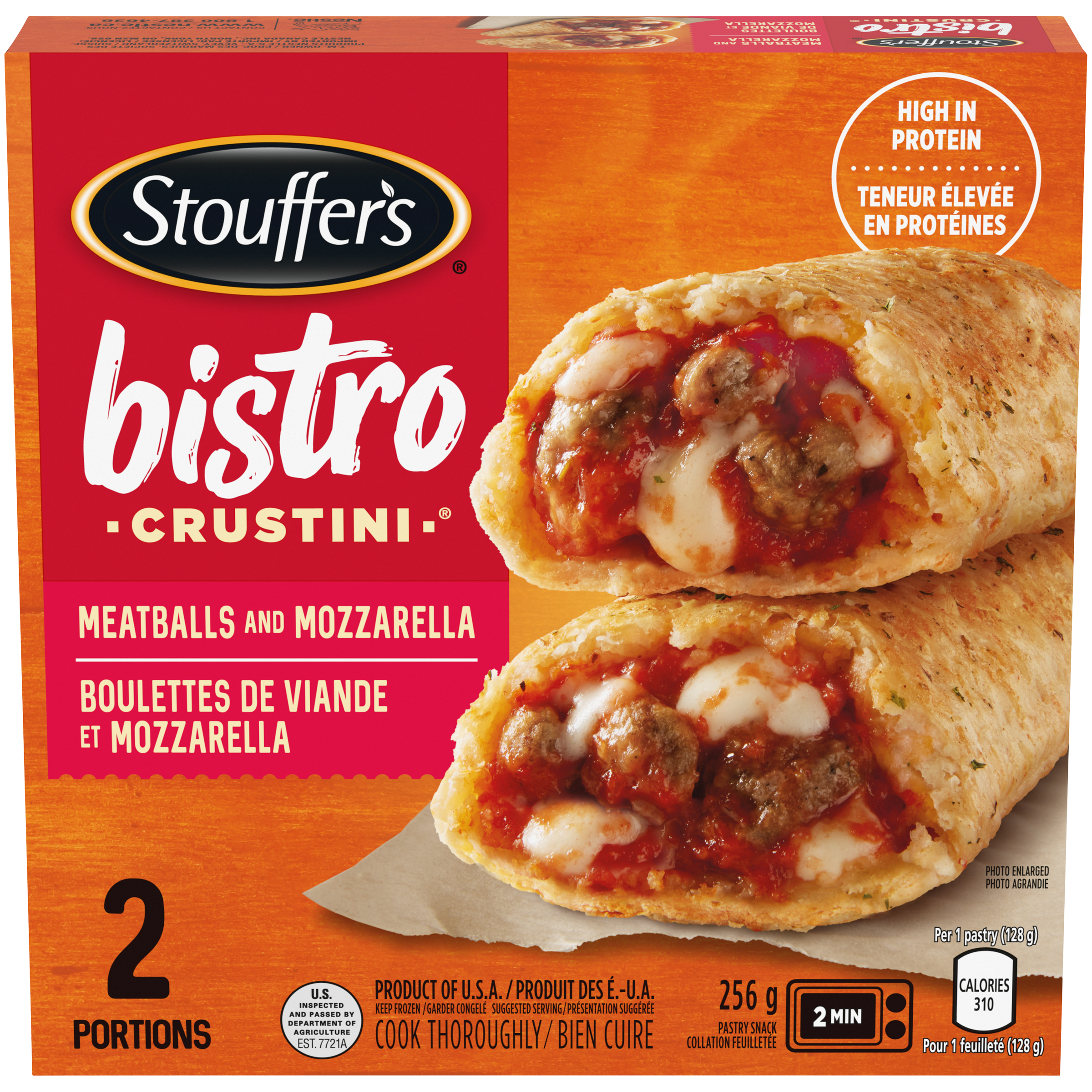 STOUFFER'S Bistro Crustini Meatball Mozzarella