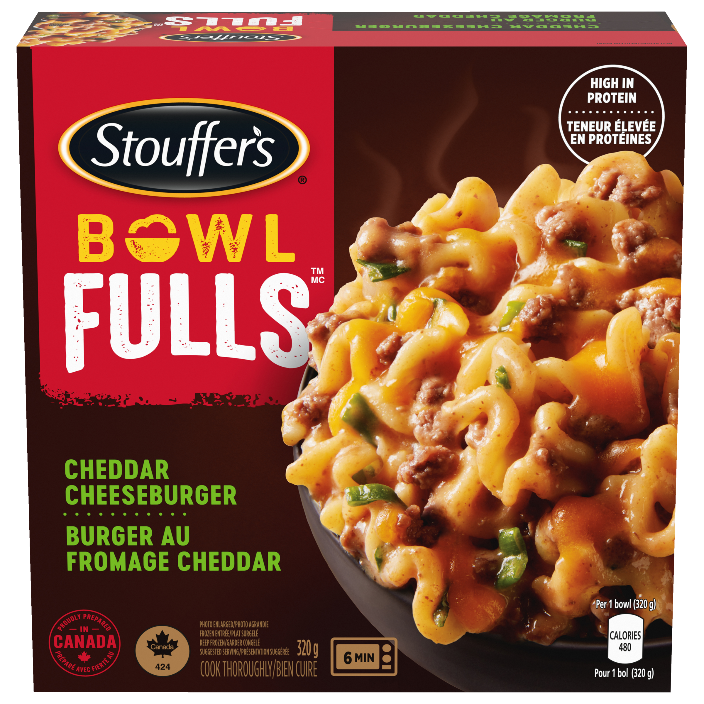 STOUFFER'S BowlFULLs Cheddar Cheeseburger 320 g