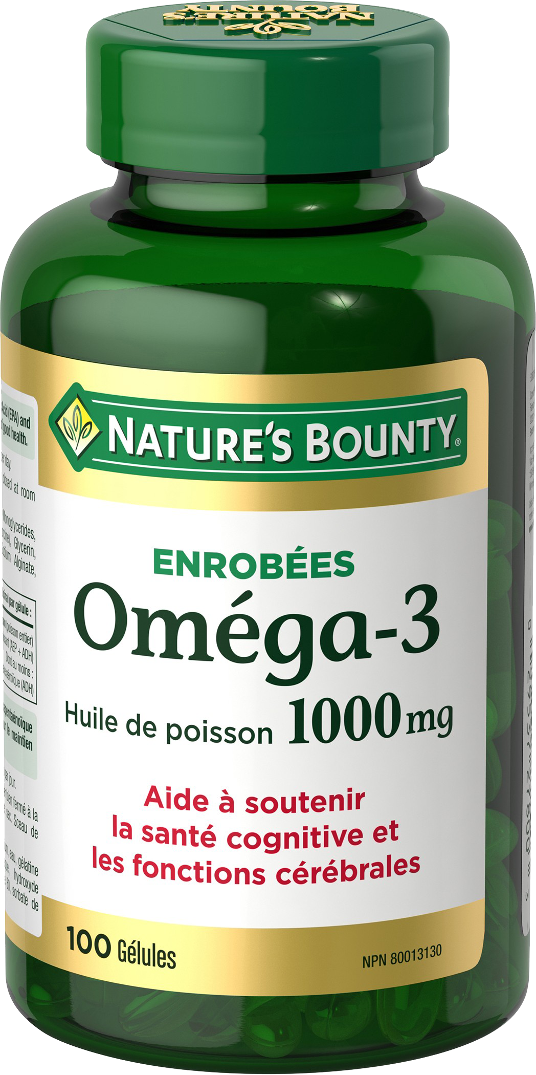 Oméga-3 Huile de Poisson 1000 mg 100 Gélules