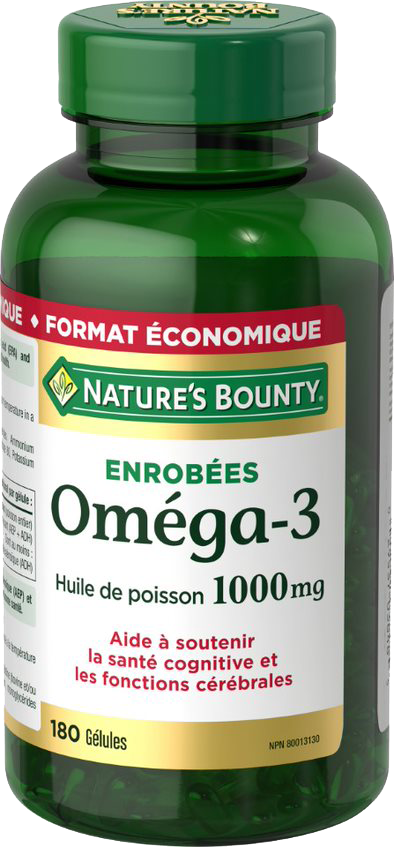 Oméga-3 Huile de Poisson 1000 mg 180
