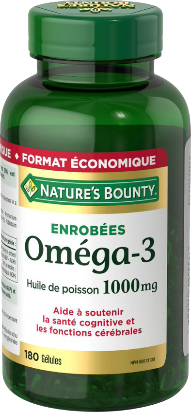 Oméga-3 Huile de Poisson 1000 mg 180